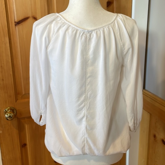 J Crew peasant blouse with lace detail XS - Picture 5 of 10
